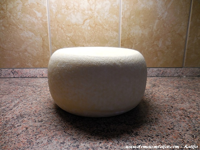 Gouda po vyndání z formy
